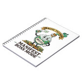 Botto Manifest Boss Mode Retro 1930s Cartoon Potio ノートブック (左側)