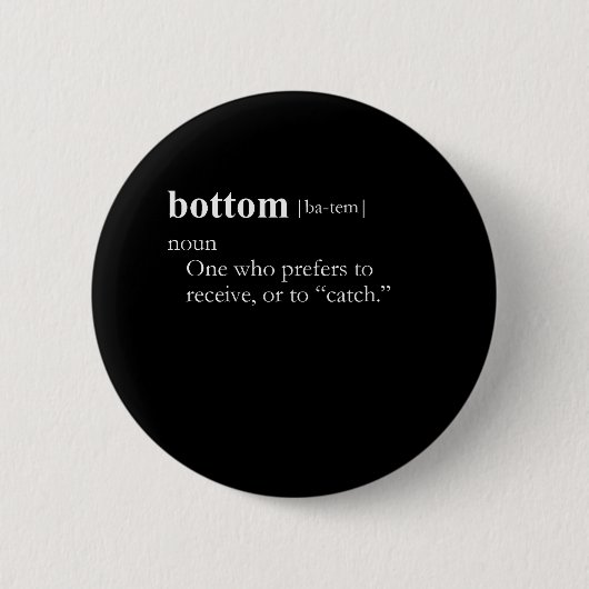 BOTTOM (定義) 缶バッジ (正面)