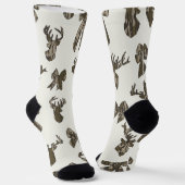 Bottom Lands Camo Coquette Bow for Women Deer Hunt ソックス (傾斜あり)