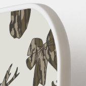 Bottom Lands Camo Coquette Bow for Women Deer Hunt ピックルボールラケット (左詳細)