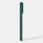 Bottom Monogram Initials Sea Green Minimalist iPhoneケース (右側面)