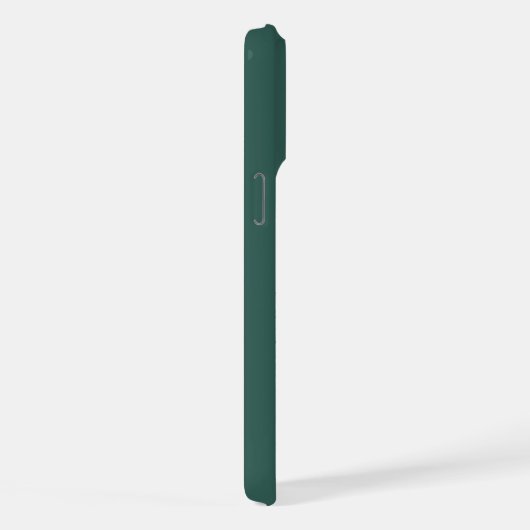 Bottom Monogram Initials Sea Green Minimalist iPhoneケース (右側面)