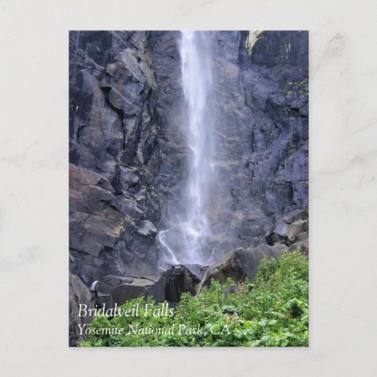 Bottom of Bridalveil秋, Yosemite, CAポストカード ポストカード (正面)