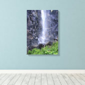 Bottom of Bridalveil秋, Yosemite, CA キャンバスプリント (インサイチュ (ウッドフロア))