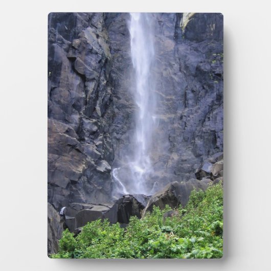 Bottom of Bridalveil秋, Yosemite, CA フォトプラーク (正面)