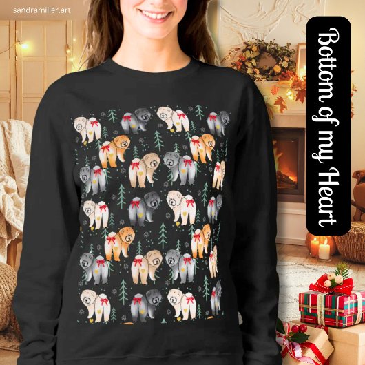 BOTTOM OF MY HEART Chow black shirts スウェットシャツ