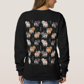 BOTTOM OF MY HEART Chow black shirts スウェットシャツ (裏面)