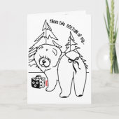 BOTTOM OF MY HEART chow holiday カード (正面)