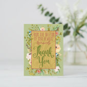 Bottom of Ourハートフローラありがとうポストカード ポストカード (スタンド正面)