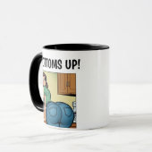 BOTTOMS UP! BIG BUTT GIRL COFFEE MUG マグカップ (正面左)