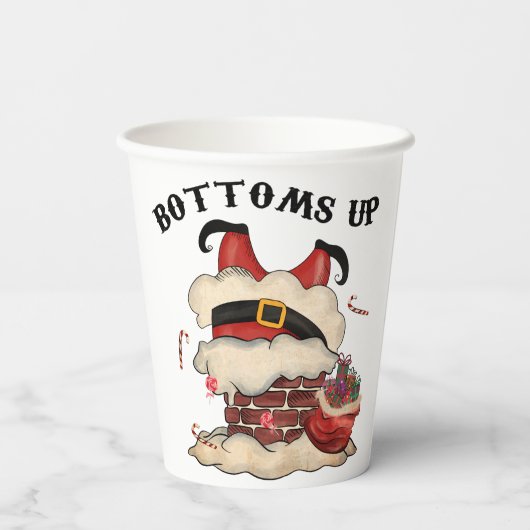 Bottoms up Cute and Funny Festive 紙コップ (裏面)