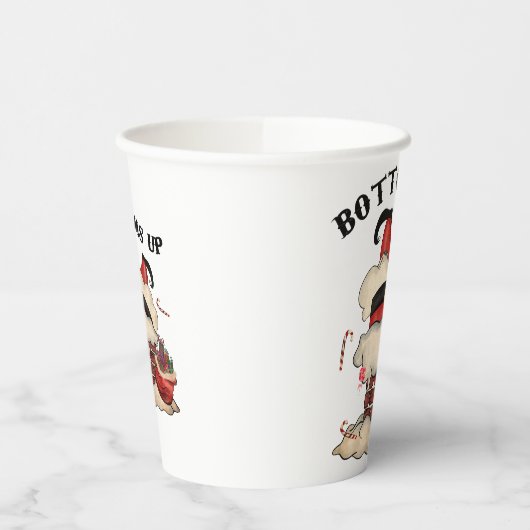 Bottoms up Cute and Funny Festive 紙コップ (左)