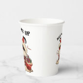 Bottoms up Cute and Funny Festive 紙コップ (右)