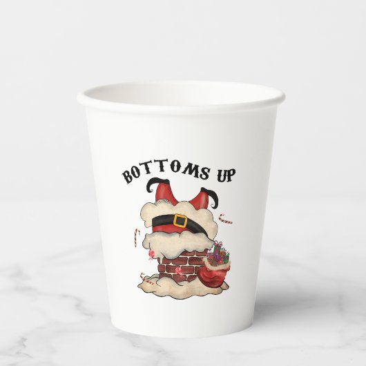 Bottoms up Cute and Funny Festive 紙コップ (正面)
