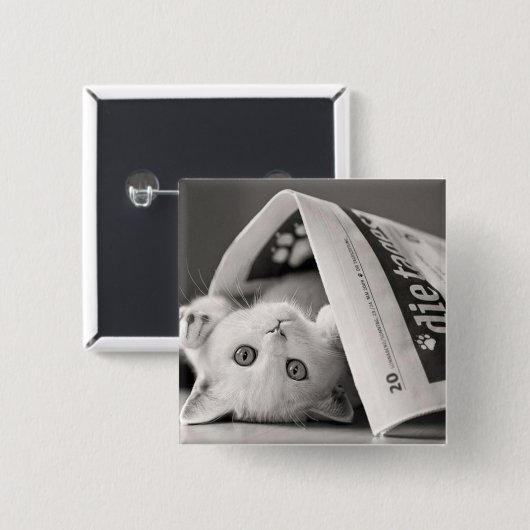 Botton Cat 缶バッジ (正面&裏面)