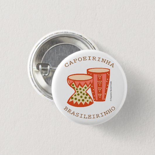 Botton de Capoeira: Os atabaques! 缶バッジ (正面&裏面)