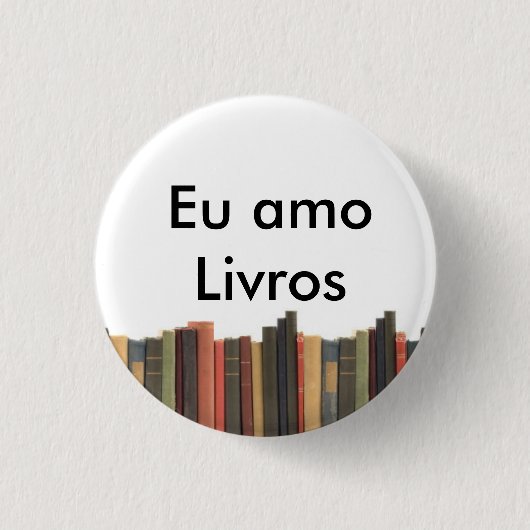 Botton Eu amo Livros 缶バッジ (正面)