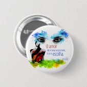 Botton Frase - O que seus olhos nunca me dizem 缶バッジ (正面&裏面)