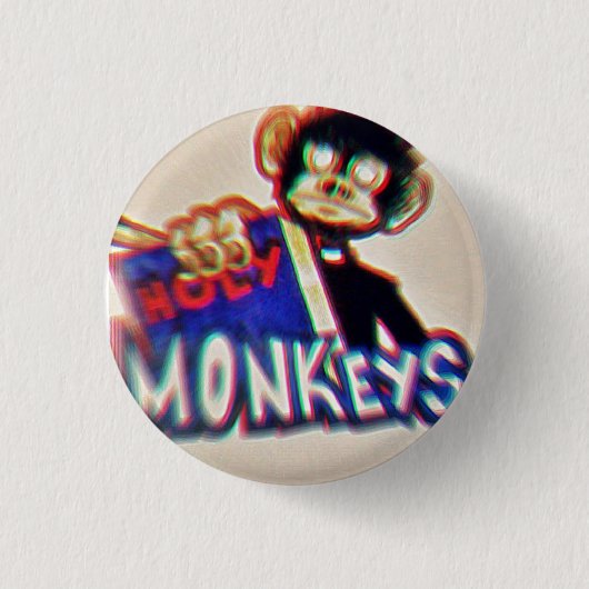 Botton Holy Monkeys 缶バッジ (正面)