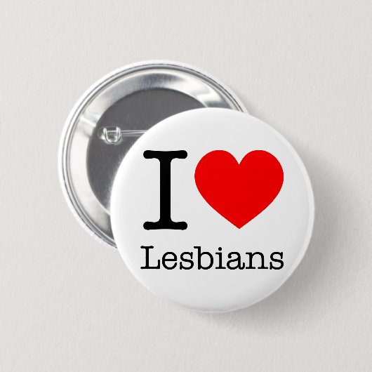 Botton I Love Lesbians 缶バッジ (正面&裏面)