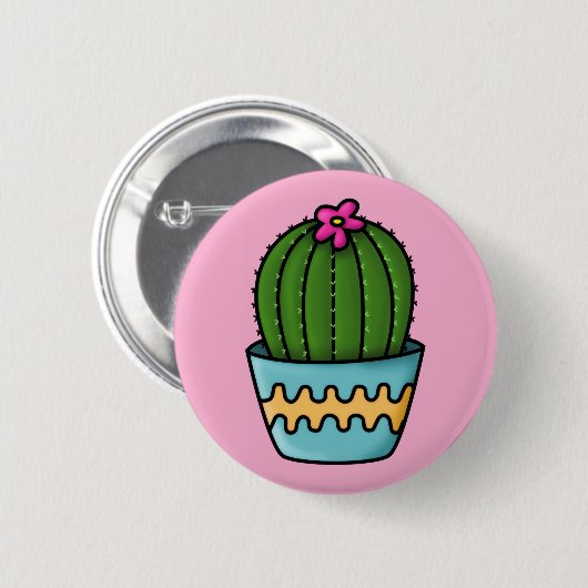Botton Linha Cactus 缶バッジ (正面&裏面)