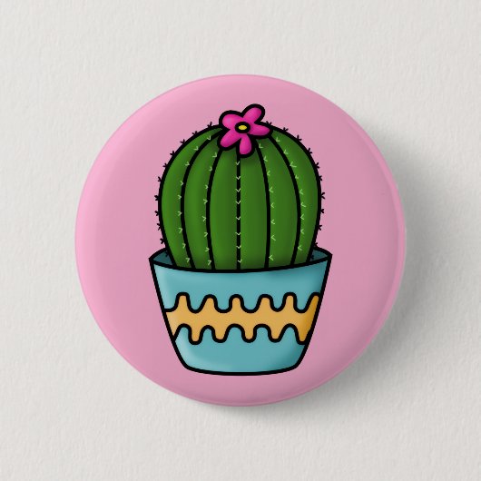 Botton Linha Cactus 缶バッジ (正面)