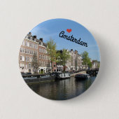 Botton / Pin ~ Amsterdam, Netherlands 缶バッジ (正面)