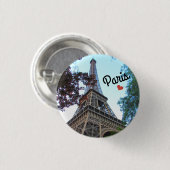 Botton / Pin ~ Paris, France 缶バッジ (正面&裏面)