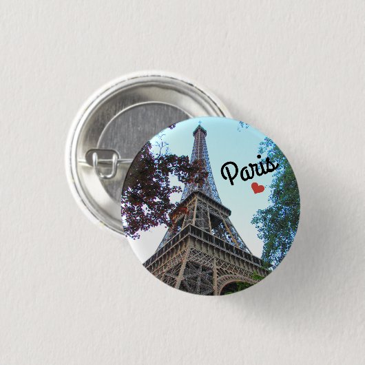Botton / Pin ~ Paris, France 缶バッジ (正面&裏面)