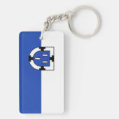 Bottrop city emblem flag germany symbol sign coat キーホルダー (裏面)