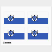 Bottrop city emblem flag germany symbol sign coat 長方形シール (シート)