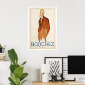 Bouchez メンズファッション ビンテージ広告ポスター ポスター (ホームオフィス)