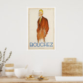 Bouchez メンズファッション ビンテージ広告ポスター ポスター (キッチン)