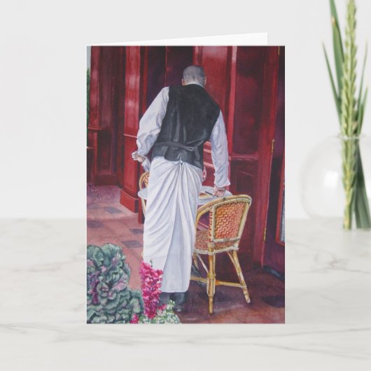 Bouchonのレストランのウェイター カード (正面)