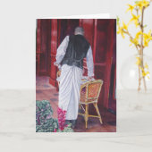 Bouchonのレストランのウェイター カード (黄色い花)