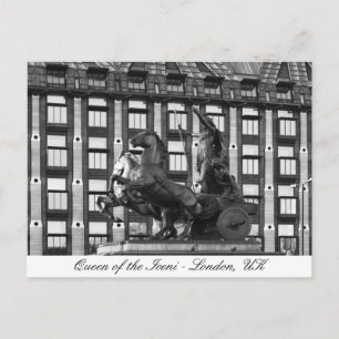 Boudica Statu、ウェストミンスター – ロンドン、イギリス ポストカード