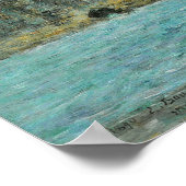 Boudin – エトレタットクリフOf Aval 1890 ポスター (角)