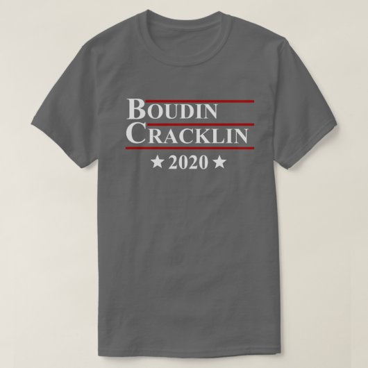 Boudin Cracklinの2020年のおもしろいのルイジアナのケージャンの選挙 Tシャツ (デザイン正面)
