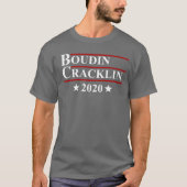 Boudin Cracklinの2020年のおもしろいのルイジアナのケージャンの選挙 Tシャツ (正面)