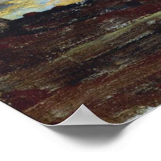 Boudin - Etretat Sunset ポスター (角)