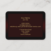 Boudoir -エキゾチックで個人的なデザイン・サービス夫人 名刺 (裏面)