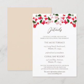 Bougainvilleaエンクロージ結婚ャの詳細カード エンクロージャーカード