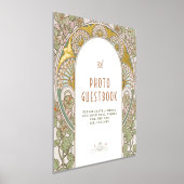 Bougainvilleaフォトゲストブックサインヴィンテージ 箔ポスター (レイダウン)