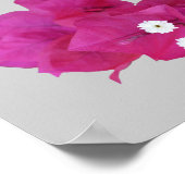 Bougainvilleaフレーム内のビーズ類 ポスター (角)