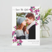 Bougainvilleaフローラ写真の結婚式の日付を保存 セーブザデート (スタンド正面)
