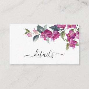 Bougainvillea地中海ののエンク結婚ロージャカード エンクロージャーカード