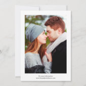 Bougainvillea地中海の Pink日付を保存 招待状 (裏面)