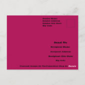 Bougainvillea赤い熱帯性乾性低木の写真 ポストカード (裏面)