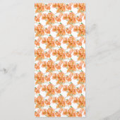 Bougainvillea apricotオレンジ色の結婚水色 メニュー (裏面)