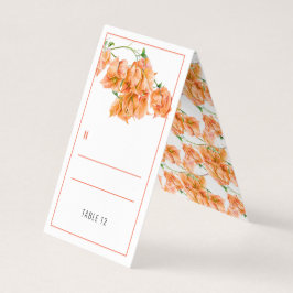 Bougainvillea coralの結婚ゲストプレイステントカード